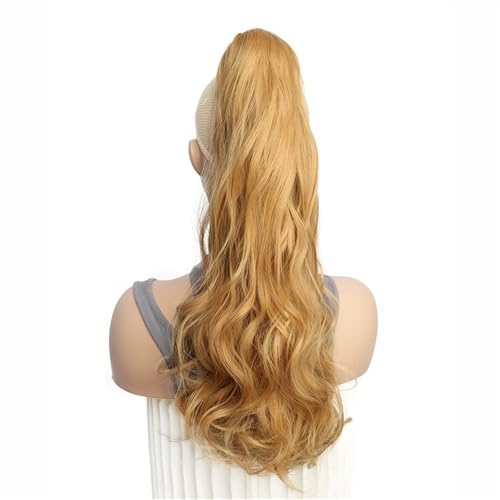 Ponytail Extension Hair Extensions Ponytail Extension Claw Clip Wavy 20" Long Synthetic Pony Tail for Adults Women Curly Ponytails Fluffy Clips in Hairpieces Daily Use(27) von jianguohairsss