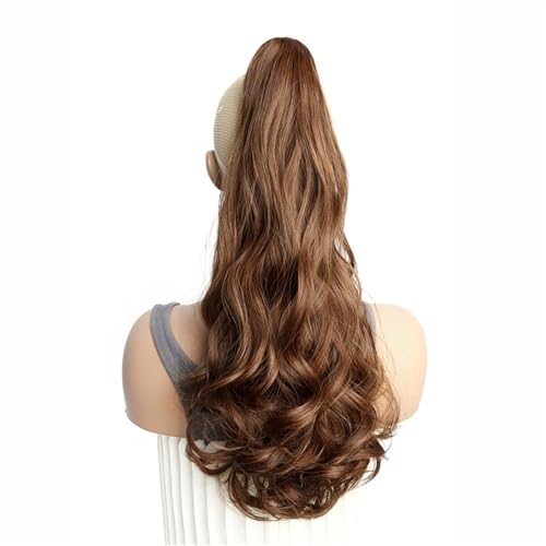 Ponytail Extension Hair Extensions Ponytail Extension Claw Clip Wavy 20" Long Synthetic Pony Tail for Adults Women Curly Ponytails Fluffy Clips in Hairpieces Daily Use(2M30) von jianguohairsss