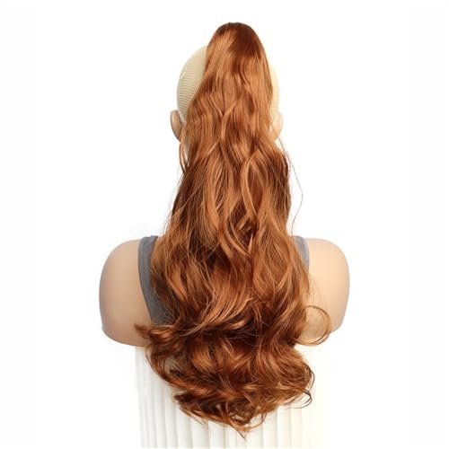Ponytail Extension Hair Extensions Ponytail Extension Claw Clip Wavy 20" Long Synthetic Pony Tail for Adults Women Curly Ponytails Fluffy Clips in Hairpieces Daily Use(30) von jianguohairsss
