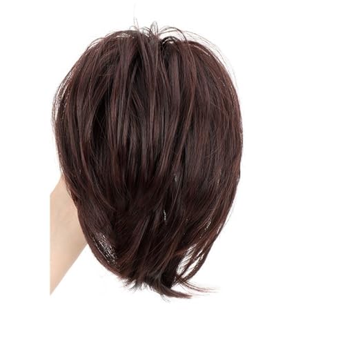 Ponytail Extension Ponytail Extension, 8" Mini Claw Clip in Ponytail Hair Extensions Natural Straight Wavy Messy Bun Hair Pieces for Women with Short Thin Hair(2M33) von jianguohairsss