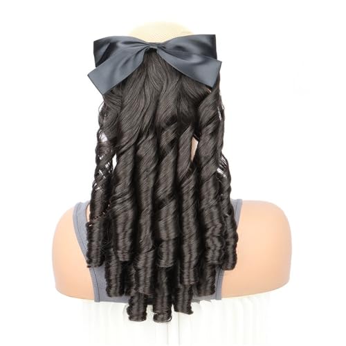 Ponytail Extension Retro-Perücke mit lockigem Pferdeschwanz for Damen, Haarteil im Prinzessinnen-Stil, Kamm for schnellen Anbringen, for Partys, Hochzeiten und Aufführungen(4) von jianguohairsss