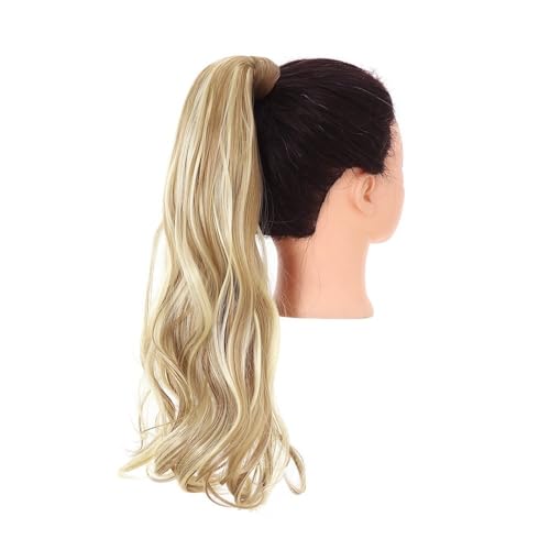 Ponytail Extension Synthetische Lange, Natürlich Gewellte Pferdeschwanz-Haarverlängerung For Frauen, Hitzebeständige Clip-in-Pferdeschwanz-Haarteile For Umwickeln(Dirty Blonde) von jianguohairsss