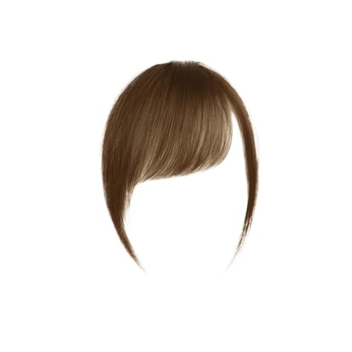 Synthetische Air Bangs Haarteil Frauen Mini Gefälschte Schwarz Braun Haarteil Erweiterung for Mädchen(Light Brown) von jianguohairsss