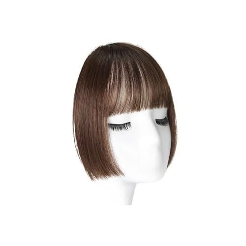 Synthetische Cut Pony Haarnadel Haarverlängerungen Frauen Bang Anime Gefälschte Koteletten Perücke(Light Brown) von jianguohairsss
