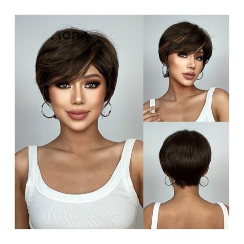 Kurze braune Haarperücke Lolita Synthetische Perücken for Frauen Bob Natural Party Sehr billige Perücken Daily Use Kurze braune Haarperücke Lolita Synthetische Perücken for Frauen Bob Natural Party Sehr billige Perücken Daily Use von jianjunchaling