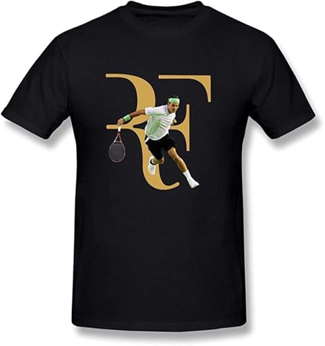 Men's Roger Federer Logo Summer T Shirt Short Sleeve von jiashunbi