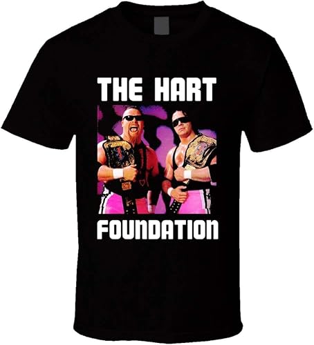 The Hart Foundation Bret Hart Jim The T Shirt Black Men's von jiashunbi