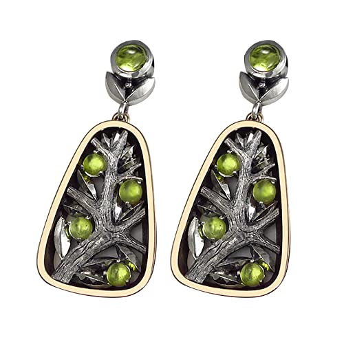 jieGorge Exquisite Frauen Vintage-Persönlichkeit Fashion-Ohrringe Lebens Ohrringe (B, One Size) von jieGorge