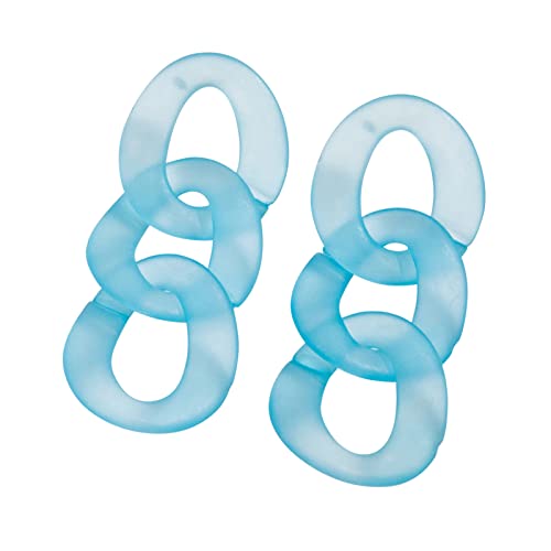 jieGorge Farbe Reines Acryl Ohrringe Temperament Ohrringe Mode Elegante Damen Retro Französische Ohrringe Edelstahl Ohrringe Damen Blau (Blue, One Size) von jieGorge