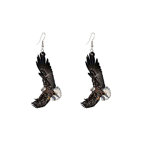 Frauen Ohrringe Ohrringe Kreative Ohrringe Acryl Bedruckte Tierohrringe Hypoallergene Perlenohrringe (B, One Size) von jieGorge