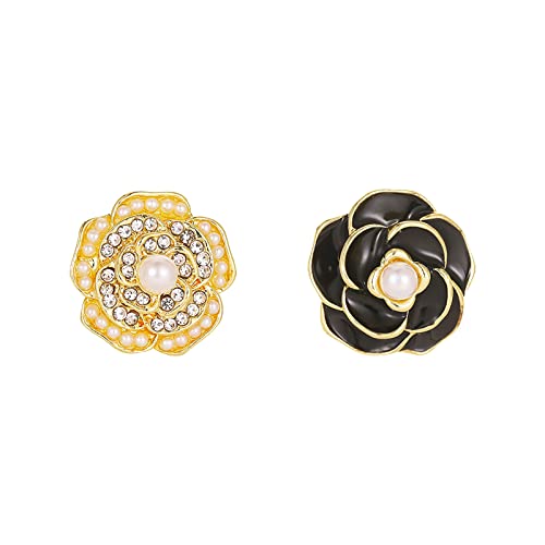 jieGorge Frauen-Tropfenöl-Blumen-Ohrring-Mode-Trend-Ohrringe Ohrstecker Aus Jade (C, One Size) von jieGorge