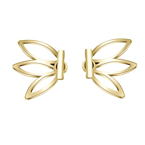 jieGorge Für Frauen Kristall Ohrstecker durchbohrt Charms Schmuck Stilvolle Strass und Ohrringe Einfache Ohr Mädchen Ohrringe Fake Schnecken Ohrringe (E, One Size) von jieGorge