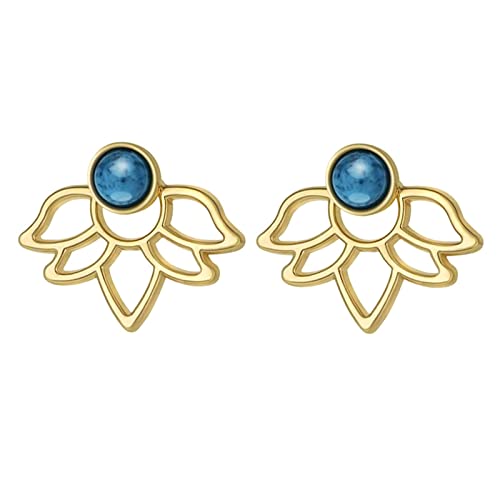 jieGorge Für Frauen Kristall Ohrstecker durchbohrt Charms Schmuck Stilvolle Strass und Ohrringe Einfache Ohr Mädchen Ohrringe Fake Schnecken Ohrringe (G, One Size) von jieGorge