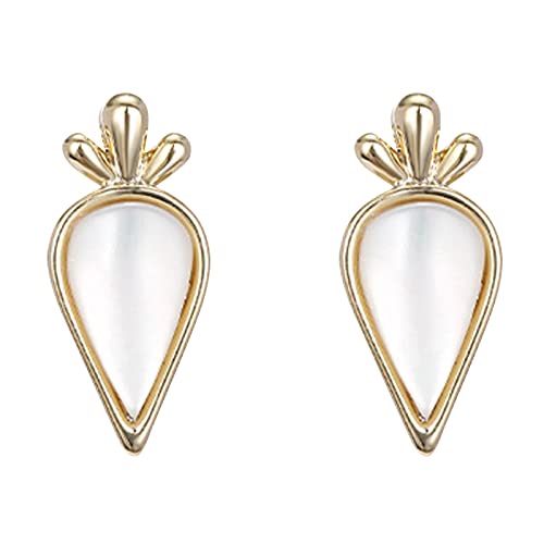 jieGorge Geschenke Karotte Ohrringe Ohrringe Hase Ohrschmuck Stubs für Frauen für Frauen Form Mode Ohrringe Ohrringe Veret Creolen (A, One Size) von jieGorge