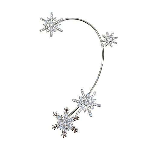 jieGorge Geschenke Ohr Zirkon Ohrclip Schwester für Frauen für Freund Clips Ohrringe Piercing Manschette Manschette Keine Ohrringe für Mädchen Ohr Ohrringe Grüne Ohrringe Für Baumeln (B, One Size) von jieGorge