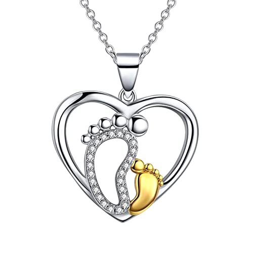 Goldene Halskette Anhänger Mütter Personalisieren Gedenkschmuck Für Weibliche Füße Halskette Mutter Halskette Halskette Halskette Geschenk Liebe Und Kind Herz Halsketten & (Multicolor, One Size) Goldene Halskette Anhänger Mütter Personalisieren Gedenkschmuck Für Weibliche Füße Halskette Mutter Halskette Halskette Halskette Geschenk Liebe Und Kind Herz Halsketten & (Multicolor, One Size) von jieGorge