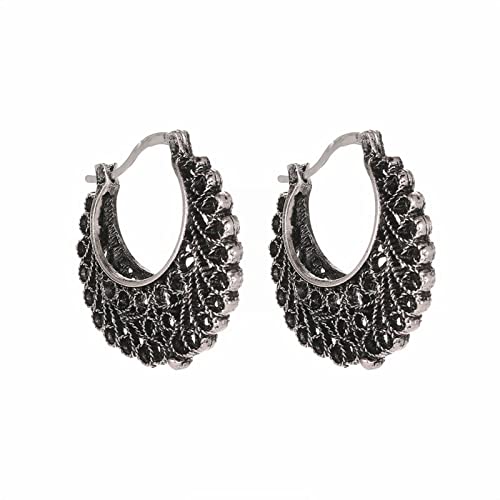 jieGorge Mattierte -Stahl-Ohrschnalle Persönlichkeit passt zu Herren- und Damenohrringen Kletternde Ohrringe (B, One Size) von jieGorge