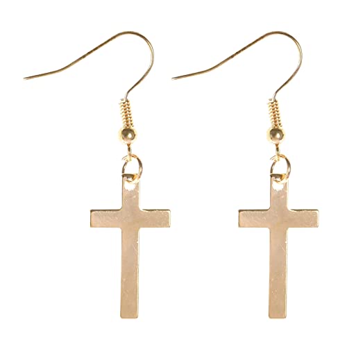 jieGorge Mode Kreuz Form Ohrringe Schmuck Geschenke für Frauen Ohrringe für Frauen Ohrringe baumeln Creolen Mit Anhängern (A, One Size) von jieGorge