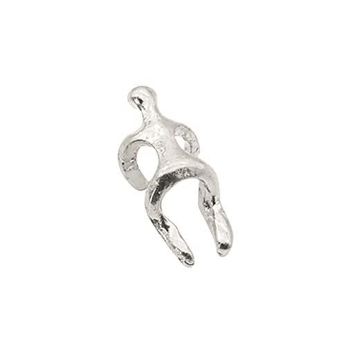 jieGorge Ohrringe Geschenke Geformte Ohrringe Personalisierter Mensch Für Mutter Übertriebene Ohrringe Ohrringe Aus Chirurgischem Edelstahl Für Mädchen (Silver, One Size) von jieGorge