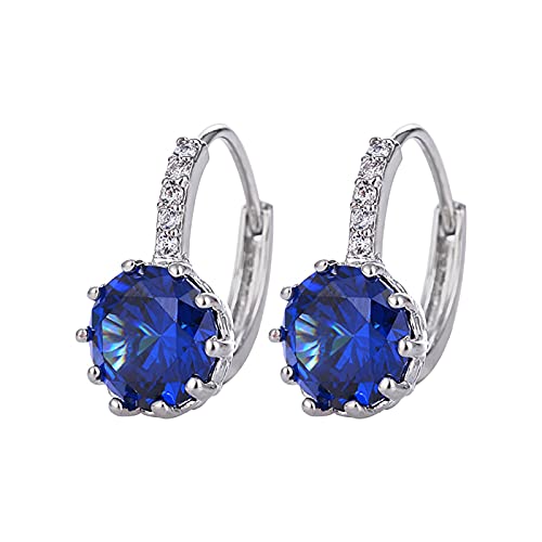 jieGorge Ohrringe Retro Persönlichkeit Licht Romantisch Liebe Damen Metall Kalt Schmuck Ringe Sternen Ohrringe Silber Kinder (C, One Size) von jieGorge