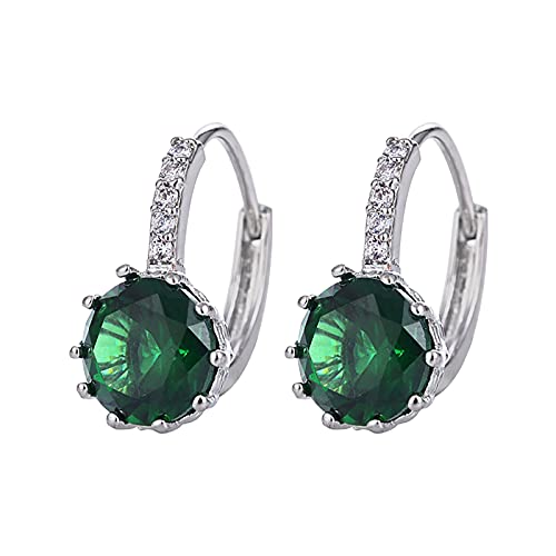 jieGorge Ohrringe Retro Persönlichkeit Licht Romantisch Liebe Damen Metall Kalt Schmuck Ringe Sternen Ohrringe Silber Kinder (F, One Size) von jieGorge