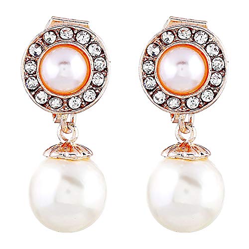 jieGorge Perlen-Brett-Ohrringe für Frauen Bohemian Shell-Acryllic-Ohrringe Herren Ohrringe Aus Sterlingsilber (Gold, One Size) von jieGorge