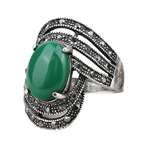 Ringe~Paket Große Ringe für Frauen Vintage Hochzeit Schmuck Braut Hochzeit Kristall Ring antike Boho ethnische Ringe Modekreativer, leichter, verstellbarer Persönlichkeitsring für Damen (C, One Size) von jieGorge