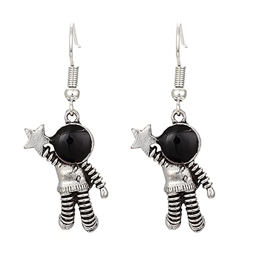 jieGorge Stilvolle und niedliche personalisierte -Anhänger-Ohrringe Beliebte Legierungs-kreative -Ohrring-Set ene Ohrringe Für Männer (B, One Size) von jieGorge