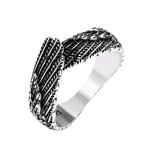 jieGorge Adrette Ringe Paar Ring Persönlichkeit Retro Ring Einfache Männer und Frauen Ring kreatives Geschenk (Silver, One Size) von jieGorge