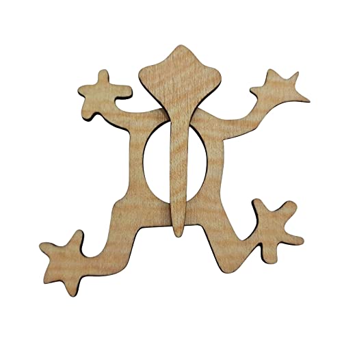 jieGorge Anzugbrosche für Herren Holzbrosche Schal Ornament Pin Kreative Pin Schal Dekoration Brosche Anzugbrosche für Herren (D, One Size) von jieGorge
