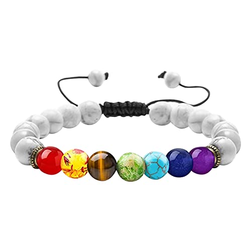 jieGorge Armreifen Für Damen Ostern Sieben -Armband Herren Damen Verstellbares -Armband Fußkettchen-Armband -Energieschutz-Geschenk Armbänder Für Männer (G, One Size) von jieGorge