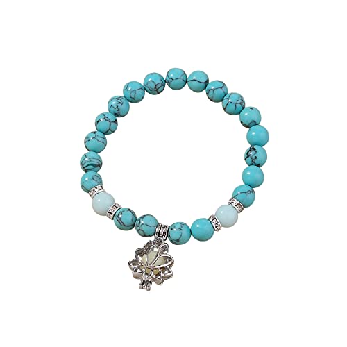 jieGorge Boho-Armbänder Für Frauen Ostern Luminous Luminous Hollow Fluorite Stretch Bracelet Mexikanische Armbänder (A, One Size) von jieGorge