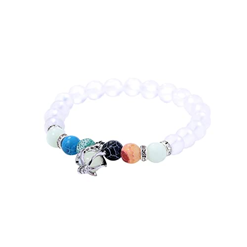 jieGorge Boho-Armbänder Für Frauen Ostern Luminous Luminous Hollow Fluorite Stretch Bracelet Mexikanische Armbänder (C, One Size) von jieGorge