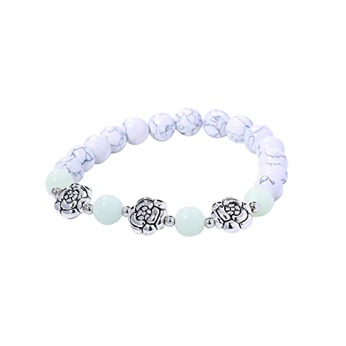 jieGorge Boho-Armbänder Für Frauen Ostern Luminous Luminous Hollow Fluorite Stretch Bracelet Mexikanische Armbänder (D, One Size) von jieGorge