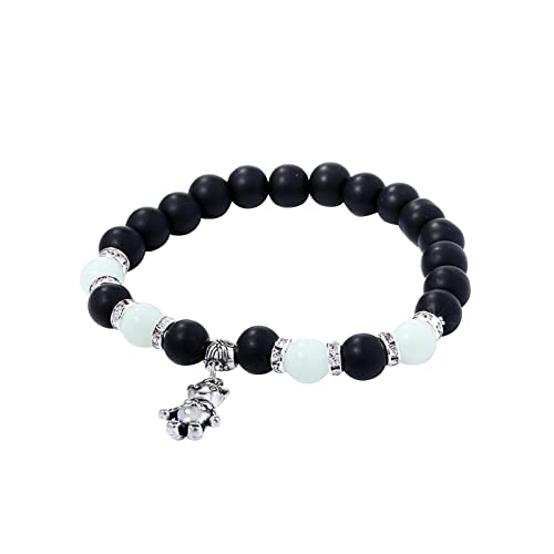 jieGorge Boho-Armbänder Für Frauen Ostern Luminous Luminous Hollow Fluorite Stretch Bracelet Mexikanische Armbänder (O, One Size) von jieGorge