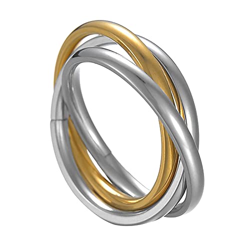 jieGorge Coole Ringe für Frauen Kostüme Stapeln Gold Halloween Für Frauen Ringe Ringe Ringe Ringe Paar Für Frauen Ringe Modekreativer, Leichter, Verstellbarer Persönlichkeitsring für Damen (Gold, 6) von jieGorge