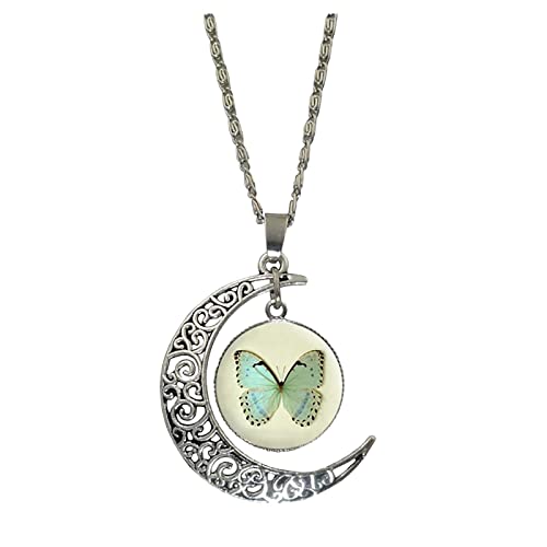 jieGorge Halskette mit Labradorit für Frauen Freund Freund Mond Halskette Zeit Edelstein Tragen Weibliche Halskette Halsketten & Anhänger Anhänger für Halsketten (A, One Size) von jieGorge