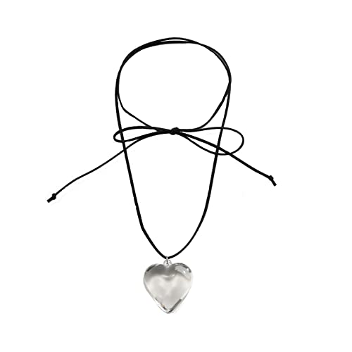 jieGorge Halskette mit Regenbogen~Anhänger für Frauen Abziehbare verstellbare Halskette Einfache Persönlichkeit Liebe Anhänger Halskette Schicht Knoten Wicklung Hip Hop Halskette (Clear, One Size) jieGorge Halskette mit Regenbogen~Anhänger für Frauen Abziehbare verstellbare Halskette Einfache Persönlichkeit Liebe Anhänger Halskette Schicht Knoten Wicklung Hip Hop Halskette (Clear, One Size) von jieGorge