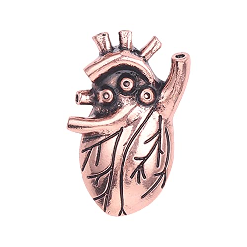 jieGorge Kranz Brosche Retro und Drop Brosche Rucksack Frauen Form menschliches Organ Wasser Schmuck Abzeichen Herz Männer Brosche Brosche Kranz Brosche (B, One Size) von jieGorge