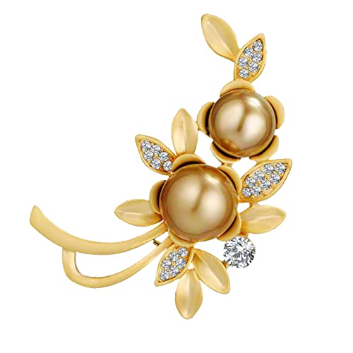 jieGorge Kranz Brosche Strass Accessoires Business Kleidung Bankett Corsage Brosche Damen Brosche Brosche Kranz Brosche (B, One Size) von jieGorge