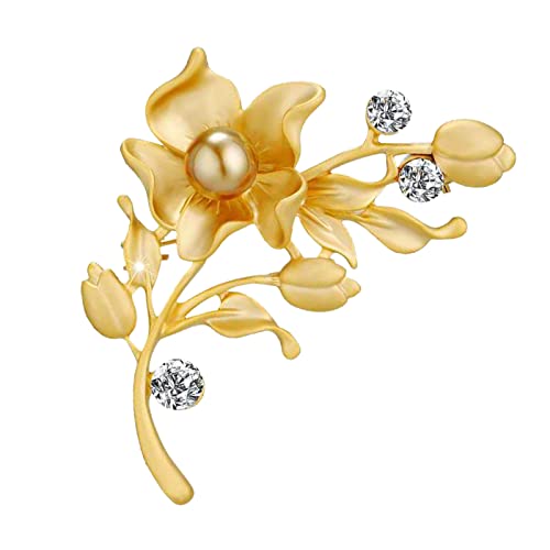 jieGorge Kranz Brosche Strass Accessoires Business Kleidung Bankett Corsage Brosche Damen Brosche Brosche Kranz Brosche (D, One Size) von jieGorge