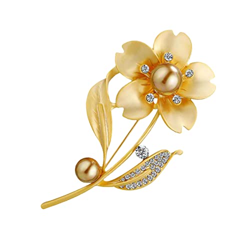 jieGorge Kranz Brosche Strass Accessoires Business Kleidung Bankett Corsage Brosche Damen Brosche Brosche Kranz Brosche (E, One Size) von jieGorge