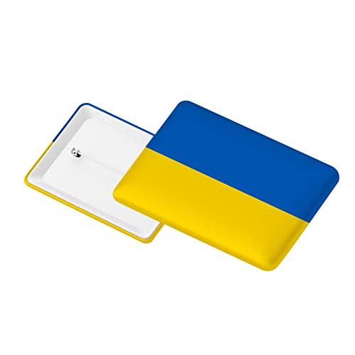 jieGorge Modebroschen für Damen Ukraine Pin Ukrainische Brosche Öltropfen Emaille Ukrainische Brosche Metallbrosche Kristall Zeit Edelstein Patch Modebroschen für Damen (ABC, One Size) von jieGorge