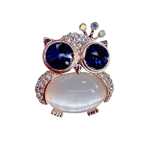 jieGorge Multifunktionale Perlennadel Pullover Schmuck Eule Damenschmuck Geschenke Mode Atmosphäre Katzenauge Steinkrone Für Damen Accessoires Accessoires Casual Brosche Brosche (as Show, One Size) von jieGorge