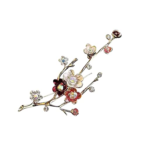 jieGorge Pullovernadel aus Holz Accessoires Strass Brosche Bekleidung Corsage Damen Bankett Business Brosche Brosche Pullovernadel aus Holz (A, One Size) von jieGorge