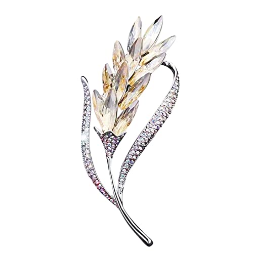 jieGorge Pullovernadel aus Holz Accessoires Strass Brosche Bekleidung Corsage Damen Bankett Business Brosche Brosche Pullovernadel aus Holz (B, One Size) von jieGorge