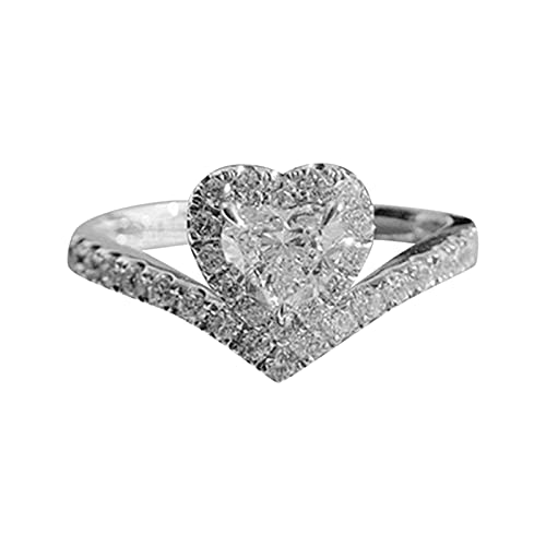 jieGorge Ringgröße 5 Ring Simples Opal Leaf Ring Opal Kupfer Opal Synthetische künstliche Ring Ringe Modekreativer, Leichter, Verstellbarer Persönlichkeitsring für Damen (White, 7) von jieGorge