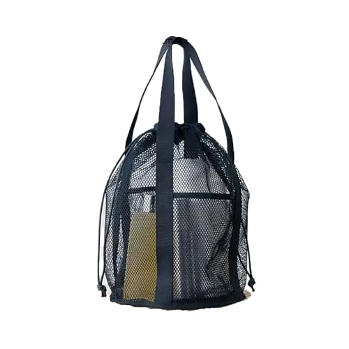 jiejack Ultraleichter Reise Organizer Multifunktion Reise Organizer Wasserdichter Mesh-Faltbeutel mit Diebstahlschutz für Strand/Camping (Schwarz) von jiejack
