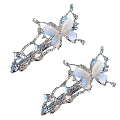 1 Paar elegante Haarspange mit Katzenaugen-Stein, Schmetterling, ausgehöhlte Designs, Haarspange für Frauen und Jugendliche, für den täglichen Gebrauch 1 Paar elegante Haarspange mit Katzenaugen-Stein, Schmetterling, ausgehöhlte Designs, Haarspange für Frauen und Jugendliche, für den täglichen Gebrauch von jiingekk