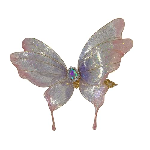 Auffällige Schmetterlings-Haarspange, modisches Haar-Accessoire, Kopfbedeckung, für den Alltag, für Hochzeiten, Partys und Veranstaltungen Auffällige Schmetterlings-Haarspange, modisches Haar-Accessoire, Kopfbedeckung, für den Alltag, für Hochzeiten, Partys und Veranstaltungen von jiingekk